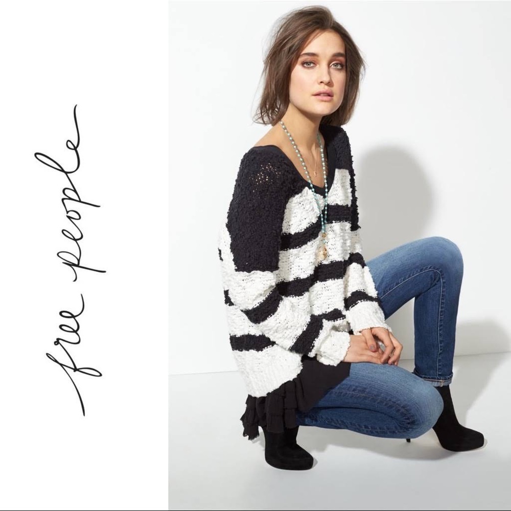 Free People Stripe Songbird Pullover - image 2